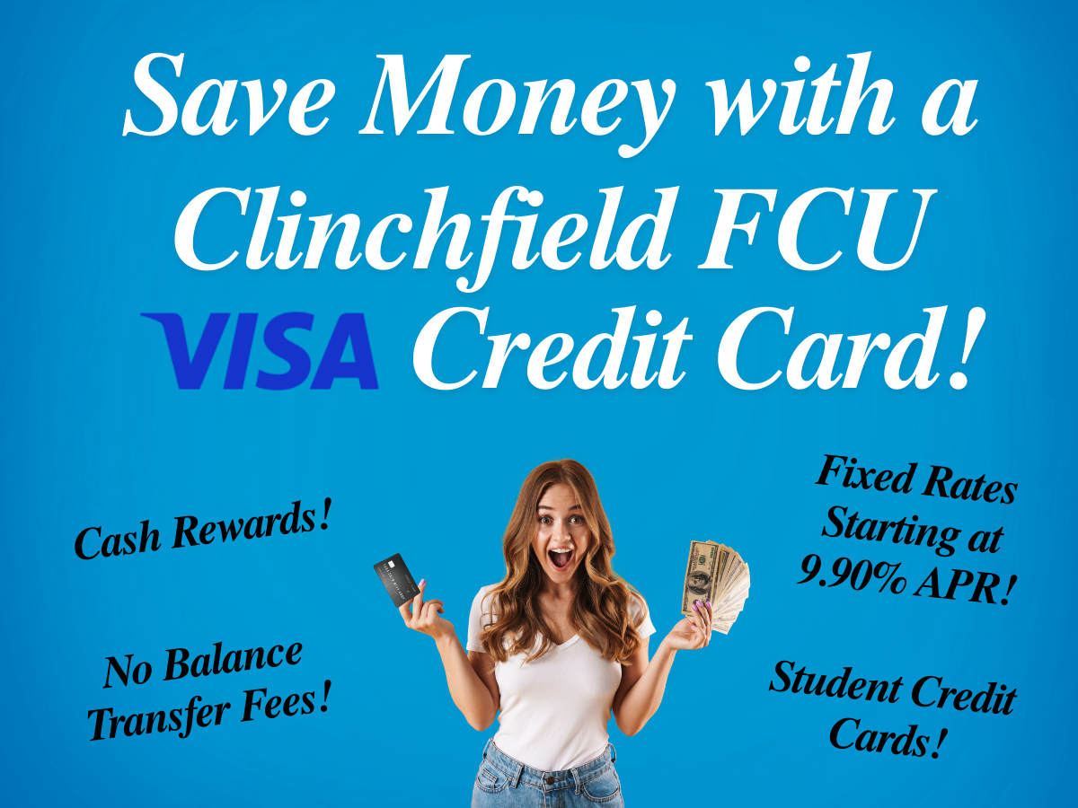 Banner - Save Money with a Clinchfield FCUU VISA Credit Card